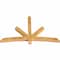 Ekena Millwork Alberta Rough Sawn Timber Gable Bracket, Western Red Cedar, 72"W x 45"H x 4"D x 4"F, 15/12 Pitch GBW072X45X0404ALB00RWR - alternate 2